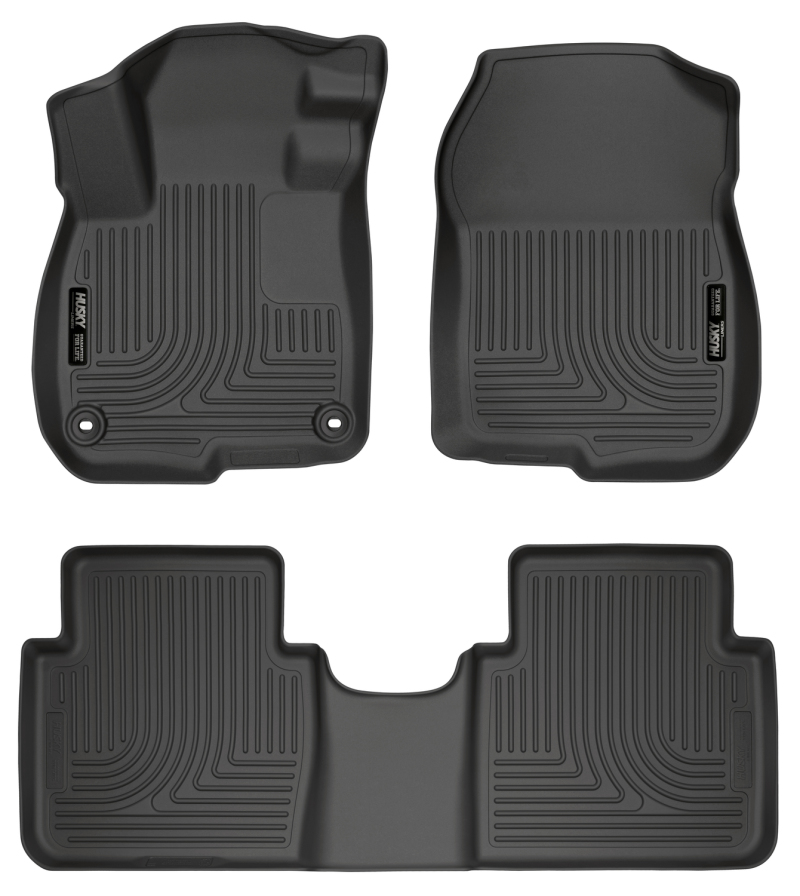 Honda CR-V Floor Liners - Front + Rear - Husky Liners - WeatherBeater Series - Black - 2017